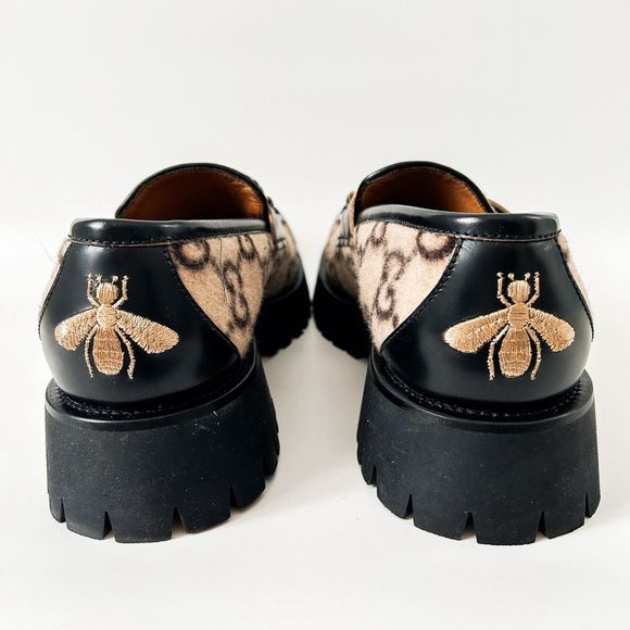 Gucci Horsebit Loafer GG Lug Sole Wool Cordovan Lux Monogram main image 11